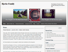 Tablet Screenshot of bjerkefamily.org